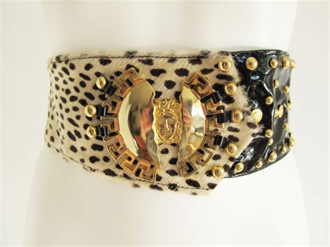 versace leopard belt|Versace women belt.